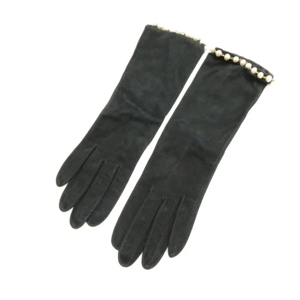 Chanel Gloves L Long Pearl - Picture 1 of 8